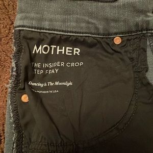 Mother jeans, gray black, style: insider crop step fray, size 27